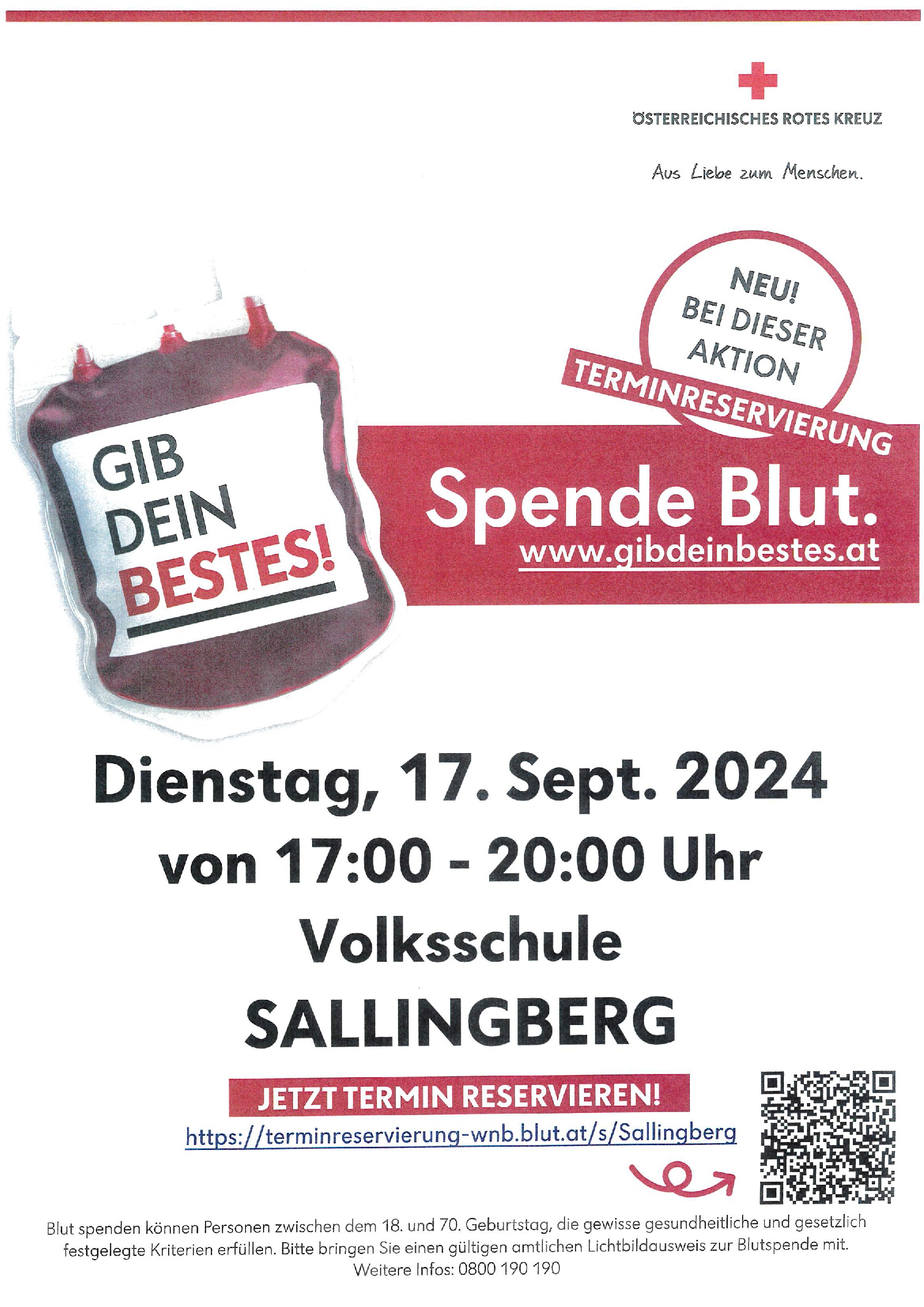 Blutspenden - ABGESAGT wegen Hochwasser!!